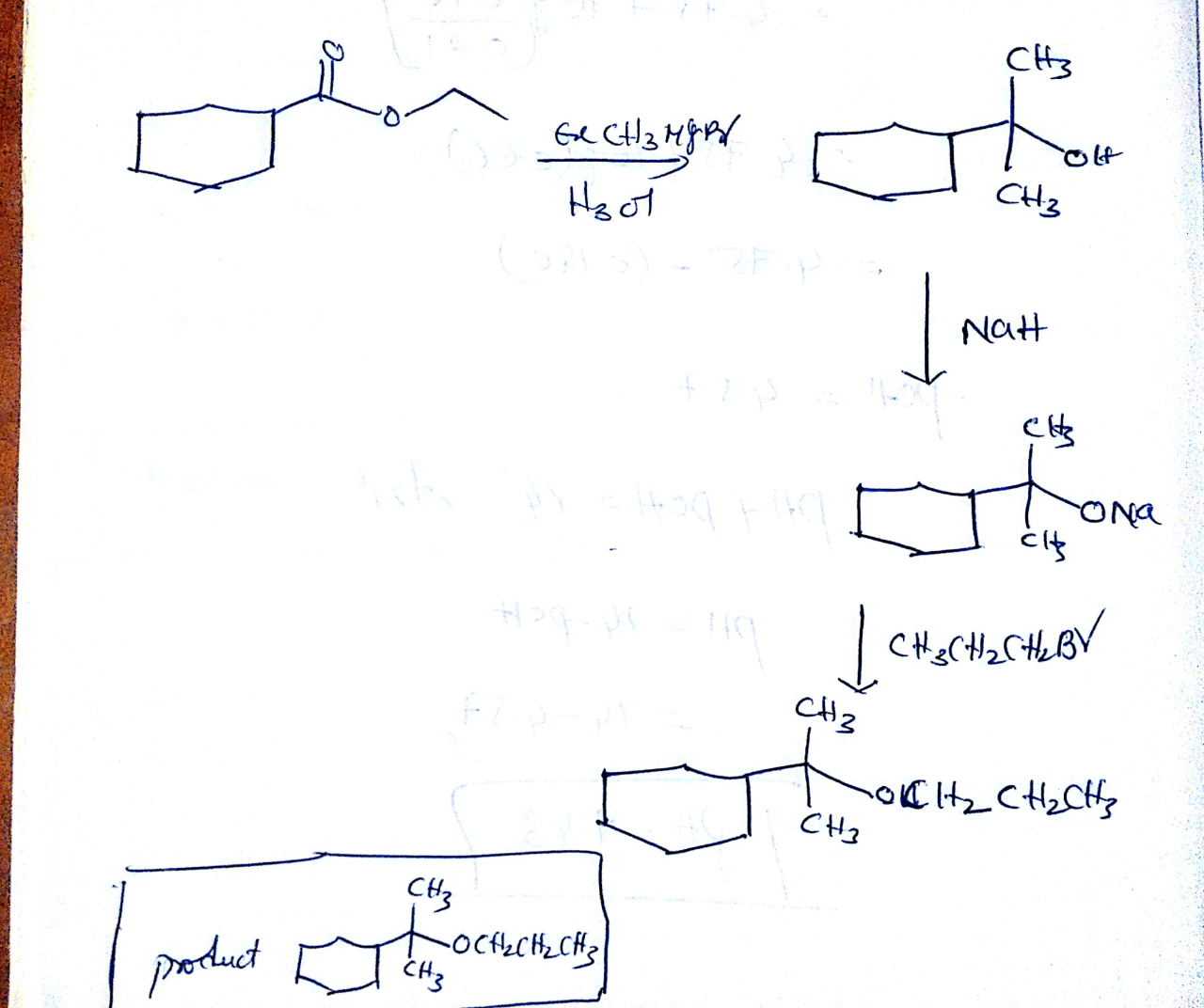 Draw the organic product of the reaction. 98c