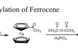 Friedel-crafts acylation of ferrocene lab report