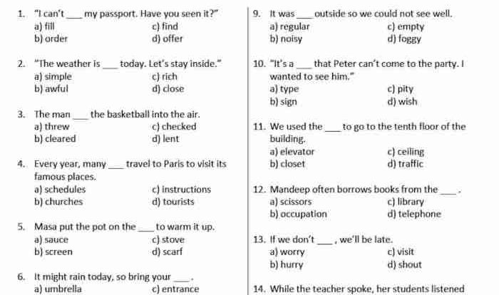 Slang review and quiz test vocabulary and grammar 2.17